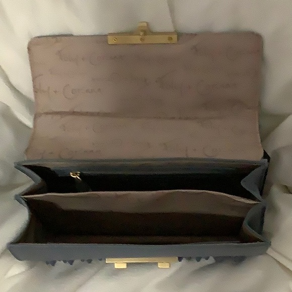 Foley and Corinna Slumber Nights Blogger Bag FC 183037M Blue NWT - Picture 5 of 6